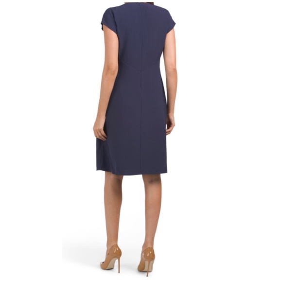 New Tahari ASL V-neck Sheath Dress - Picture 2 of 2